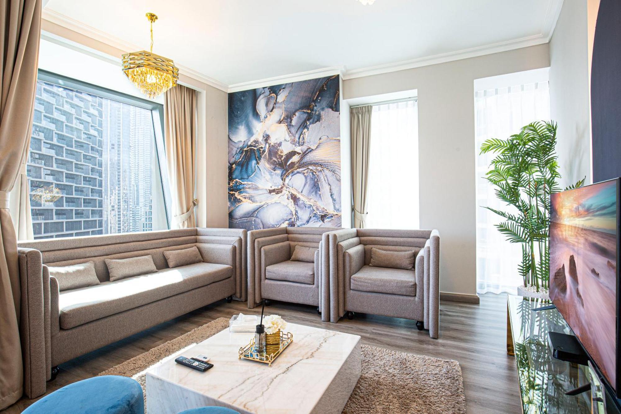 Apartment Magnificent 3 Bedroom Luxury With Burj Khalifa View